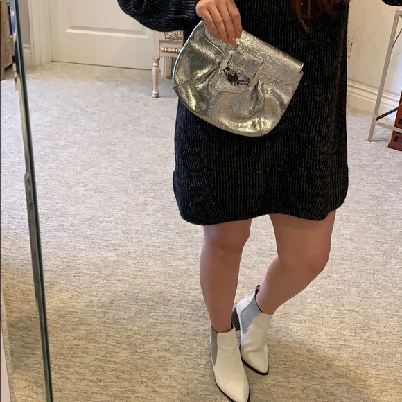 Juicy Couture Handbags - Juicy Couture Silver Clutch NEW